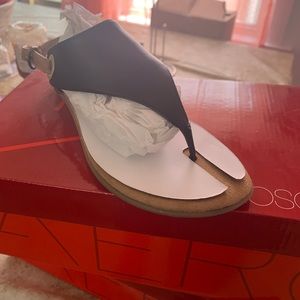 Navy Blue Thong Sandals